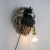 1 Light Lion Face Statement Wall Light  (1542LEOR26631702)