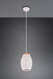 1 Light Ceiling Pendant White Matt Metal (1542BIDR31571031)