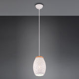 1 Light Ceiling Pendant White Matt Metal (1542BIDR31571031)