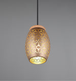 1 Light Ceiling Pendant Coffee and Gold colour Matt Metal (1542BIDR31571065)
