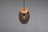 1 Light Ceiling Pendant Black Matt Metal (1542BIDR31571080)