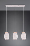 3 Light Ceiling Pendant White Matt Metal (1542BIDR31573031)