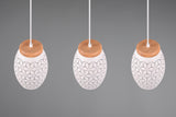 3 Light Ceiling Pendant White Matt Metal (1542BIDR31573031)