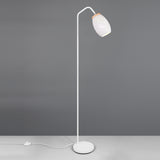 1 Light Floor Lamp White Matt Metal (1542BIDR41571031)