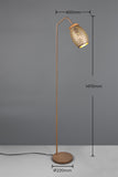 1 Light Floor Lamp Coffee Colour Matt Metal (1542BIDR41571065)