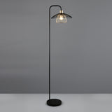 1 Light Floor Lamp Black Matt Metal (1542LAUR46791032)