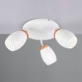 3 Light Circular Spotlight White Matt Metal (1542BIDR61573331)