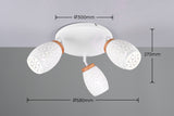 3 Light Circular Spotlight White Matt Metal (1542BIDR61573331)