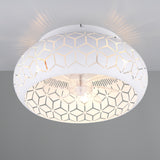 3 Light Ceiling Light and Fan White Matt Metal (1542BIDR61574031)