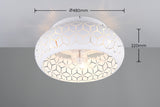3 Light Ceiling Light and Fan White Matt Metal (1542BIDR61574031)