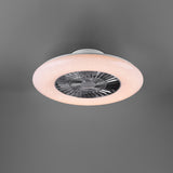 LED Integrated Chrome & Matt White Ventilator Fan (1542VISR62402106)