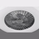 LED Integrated Chrome & Matt White Ventilator Fan (1542VISR62402106)