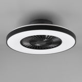 LED Integrated Ventilator Fan in Black Matt & White Finish (1542HALR62672132)