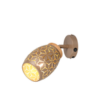 1 Light Spotlight Coffee and Gold Matt Metal (1542BIDR81571765)