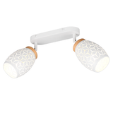 2 Light Spotlight White Matt Metal (1542BIDR81572031)