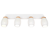 4 Light Bar Spotlight White Matt Metal (1542BIDR81574031)