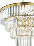 6 Light Chandelier in Natural Brass with Crystal (0183RHA0663)