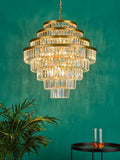 12 Light Chandelier in Natural Brass with Crystal (0183RHA1263)