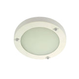 1 Light Flush Bathroom Light IP44 - 185MM (1284RONSM18)