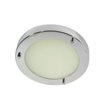 1 Light Flush Bathroom Light IP44 - 185MM (1284RONSM18)