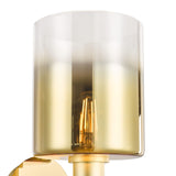 1 Light Wall light Satin Brass Ombre Gold Glass with Switch (0183SAV0735)