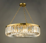 8 Light Pendant Satin Gold and Crystal (0183SIG0835)
