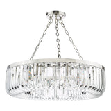 8 Light Pendant Polished Nickel and Crystal (0183SIG0838)