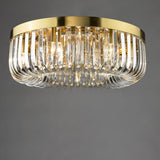 6 Light Flush Satin Gold and Crystal (0183SIG6435)