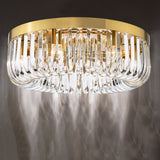 6 Light Flush Satin Gold and Crystal (0183SIG6435)