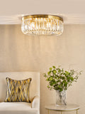 6 Light Flush Satin Gold and Crystal (0183SIG6435)