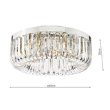 6 Light Flush Polished Nickel and Crystal (0183SIG6438)
