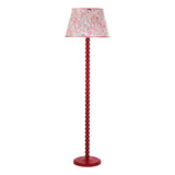 Wooden Red Floor Lamp With Shade (0183SPO4925)