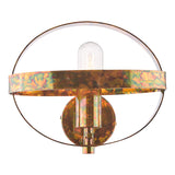 1 Light Wall Light Mottled Copper (0183SYM0764)