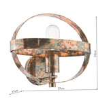 1 Light Wall Light Mottled Copper (0183SYM0764)