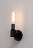 1 Light Wall Light, E27, IP44, Satin Black (1230SKY18C)