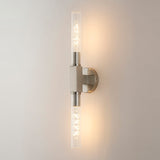 2 Light Wall/Ceiling, E27, IP44, Satin Nickel (1230SKY18D)
