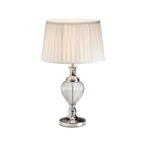 1 Light Table Lamp Polished Chrome complete with White Shade (1284BLATL7513CH)