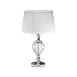 1 Light Table Lamp Polished Chrome complete with White Shade (1284BLATL7513CH)
