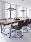 1 Light Large Pendant in Matt Black (0194THAPCH439)