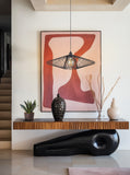 1 Light Large Pendant in Matt Black (0194THAPCH439)