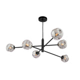 6 Light Pendant Matt Black and Smoked Glass (0183VIG062228)