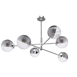 6 Light Pendant Polished Chrome and Smoked Glass (0183VIG065019)