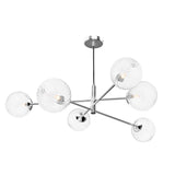 6 Light Pendant Polished Chrome and Twisted Glass (0183VIG065022)