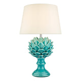 Ceramic Table Lamp in Blue With Shade (0183VIO4223)