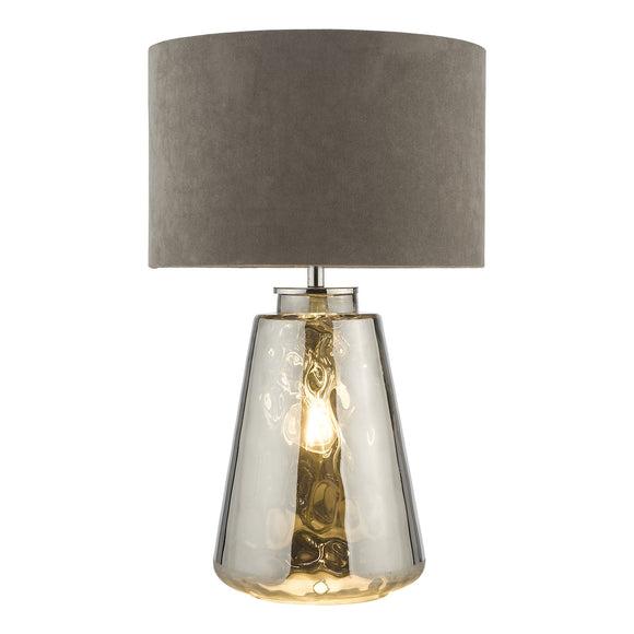 Table Lamp Smoked Glass With Shade (0183WYC4210)