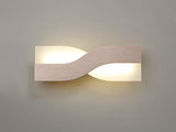 8W LED Wall Light, 3000K, 640lm, Brushed Brown/Frosted White (1230WAVE66A)