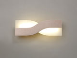 8W LED Wall Light, 3000K, 640lm, Brushed Brown/Frosted White (WAVE66A)