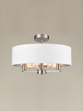 3 Light Ceiling Pendant in Satin Nickel (0194WINFL24923)
