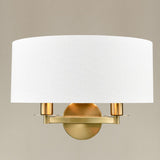 2 Light Wall Light in Aged Brass (0194WINFL24932)