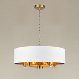 5 Light Ceiling Pendant in Aged Brass (0194WINFL24935)